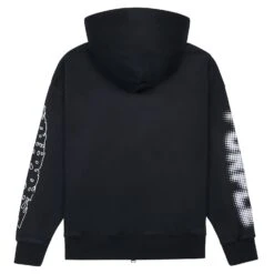 Wordmark Full Zip Hoodie | Black -Daily Fashion wordmark full zip hoodie black 600301