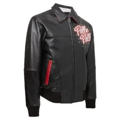 World Famous Soda Club Jacket | Black/White/Cabernet -Daily Fashion world famous soda club jacket blackwhitecabernet 470952