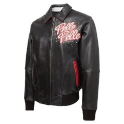 World Famous Soda Club Jacket | Black/White/Cabernet -Daily Fashion world famous soda club jacket blackwhitecabernet 847870