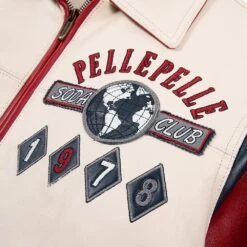 World Famous Soda Club Jacket | Ivory/Cabernet/Navy -Daily Fashion world famous soda club jacket ivorycabernetnavy 655476
