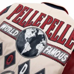 World Famous Soda Club Jacket | Ivory/Cabernet/Navy -Daily Fashion world famous soda club jacket ivorycabernetnavy 866112